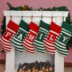 XENTUMI Christmas Stocking Knit Initial Christmas Stockings for Family Farmhouse Monogram Letter Christmas Stockings Christmas Decorations Gift Stocking Personalized Stocking Embroidered Letter R