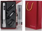 Electric Wine Opener Set - 4-Piece Gift Set